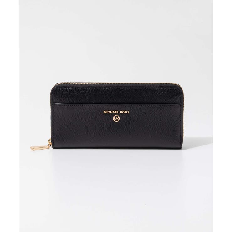 マイケルコースMICHAELKORS34H1GT9E8L長財布POCKETZACONTNTLレディース財布レザーロングウォレットロゴラウンドファスナープレゼントおしゃれギフトお祝い記念ラゲージブラック