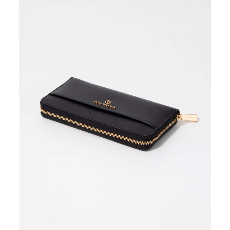 マイケルコースMICHAELKORS34H1GT9E8L長財布POCKETZACONTNTLレディース財布レザーロングウォレットロゴラウンドファスナープレゼントおしゃれギフトお祝い記念ラゲージブラック