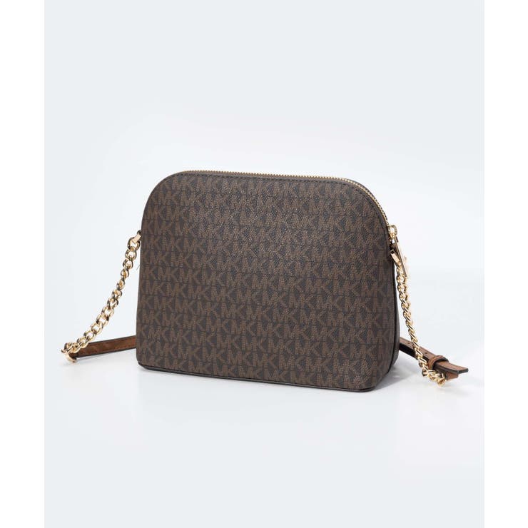 マイケルコースMICHAELKORS35F1GTVC6Bショルダーバッグレディースバッグジェットセットトラベルミディアムドームクロスボディ肩掛け斜め掛けロゴシグネチャープレゼントギフト革ミニバッグJETSETTRAVELMDDOMEXCROSSXBODYブラウンバニラ