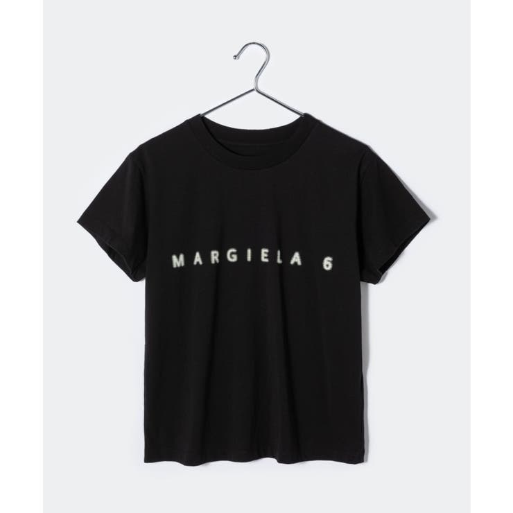 エムエム6MM6S52GC0265S24312Tシャツレディーストップスメゾンマルジェラ半袖カットソーロゴTクルーネックグロウインザダークカジュアルGLOWINTHEDARKシンプル春夏コットン綿ホワイトブラックSM