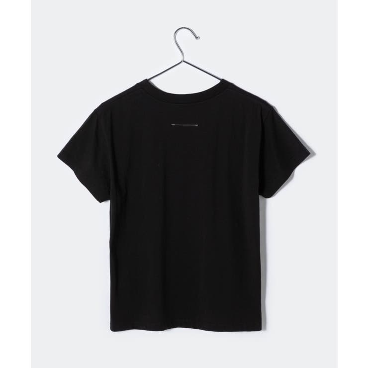 エムエム6MM6S52GC0265S24312Tシャツレディーストップスメゾンマルジェラ半袖カットソーロゴTクルーネックグロウインザダークカジュアルGLOWINTHEDARKシンプル春夏コットン綿ホワイトブラックSM