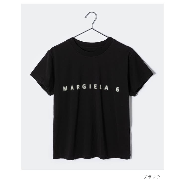 エムエム6MM6S52GC0265S24312Tシャツレディーストップスメゾンマルジェラ半袖カットソーロゴTクルーネックグロウインザダークカジュアルGLOWINTHEDARKシンプル春夏コットン綿ホワイトブラックSM