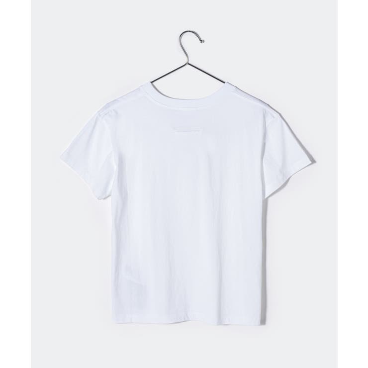 エムエム6MM6S52GC0265S24312Tシャツレディーストップスメゾンマルジェラ半袖カットソーロゴTクルーネックグロウインザダークカジュアルGLOWINTHEDARKシンプル春夏コットン綿ホワイトブラックSM