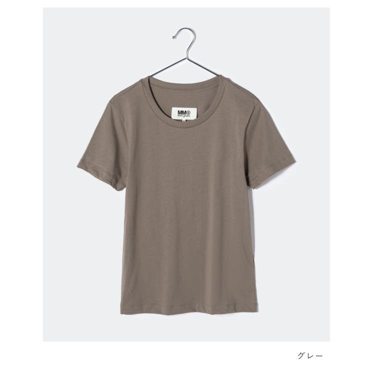 エムエム6MM6S52GC0280S24405Tシャツレディーストップス3枚セットメゾンマルジェラ半袖カットソータグロゴクルーネックカジュアルシンプル春夏コットン綿ホワイトグレーブラックSML