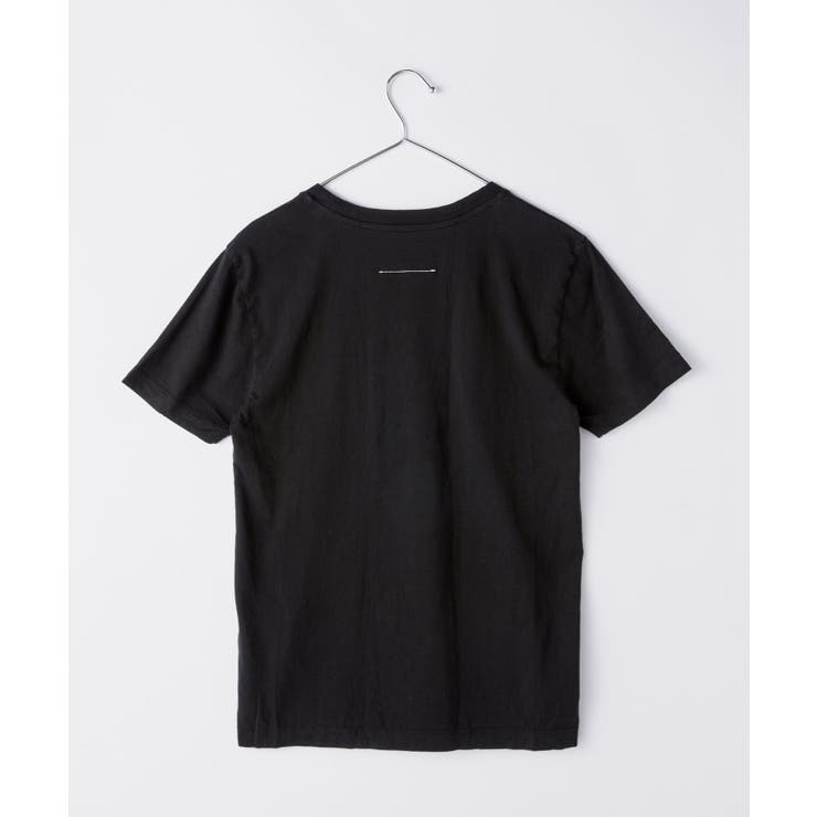 エムエム6MM6S52GC0189S24405Tシャツレディーストップスメゾンマルジェラ半袖カットソーパックTVネックラウンドネックカジュアルシンプル春夏コットン綿無地ブラックSML