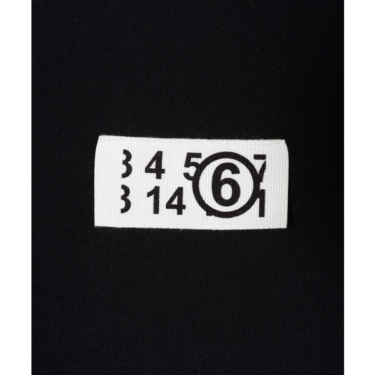 エムエム6MM6S52GC0267S24312Tシャツレディーストップスメゾンマルジェラ半袖カットソーナンバーロゴクルーネックカジュアルシンプル春夏コットン綿ホワイトブラックXSSM