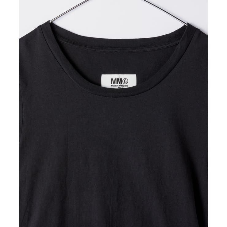 エムエム6MM6S52GC0189S24405Tシャツレディーストップス3枚セットメゾンマルジェラ半袖カットソーパックTラウンドネックカジュアルシンプル春夏コットン綿無地ブラックSML