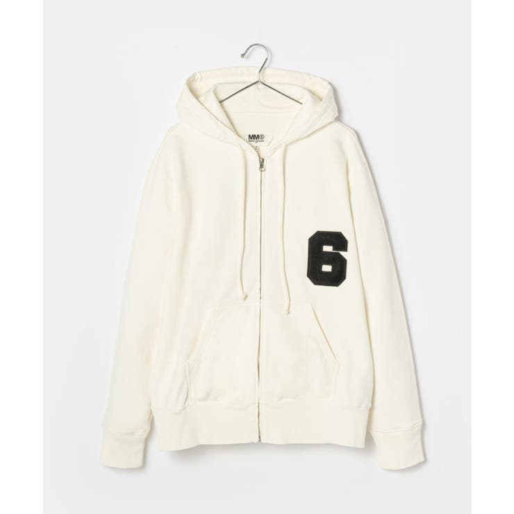 エムエム6MM6S62GU0082S25337スウェットレディーストップススウェットシャツSWEATSHIRTフーディカジュアルシンプル厚手秋冬ギフトプレゼントオフホワイトブラックXSSM