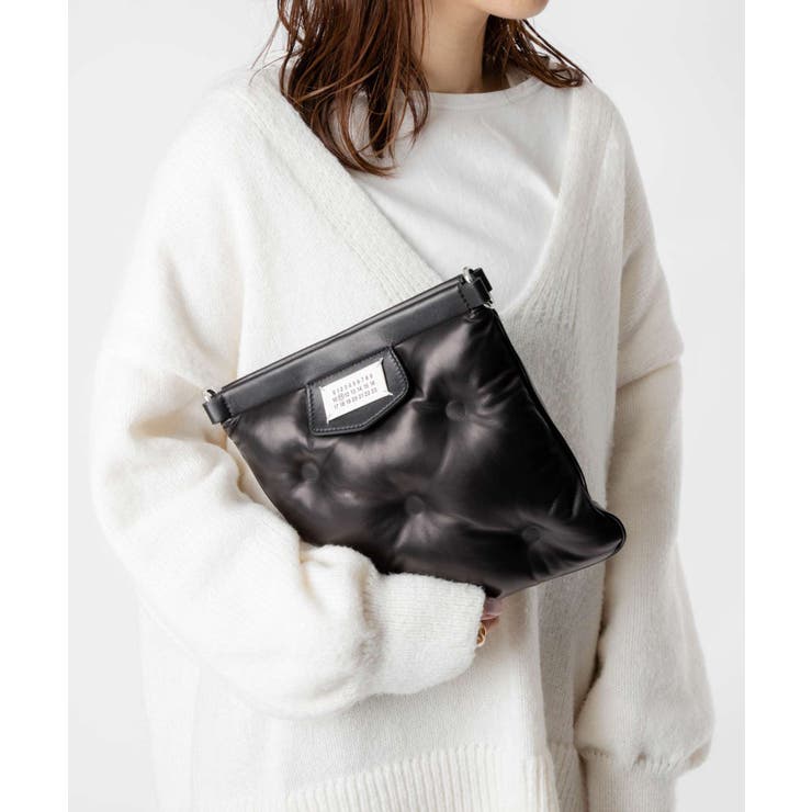 即日発送Maison Margielaバルーンスタイル ブラックショルダーバッグ