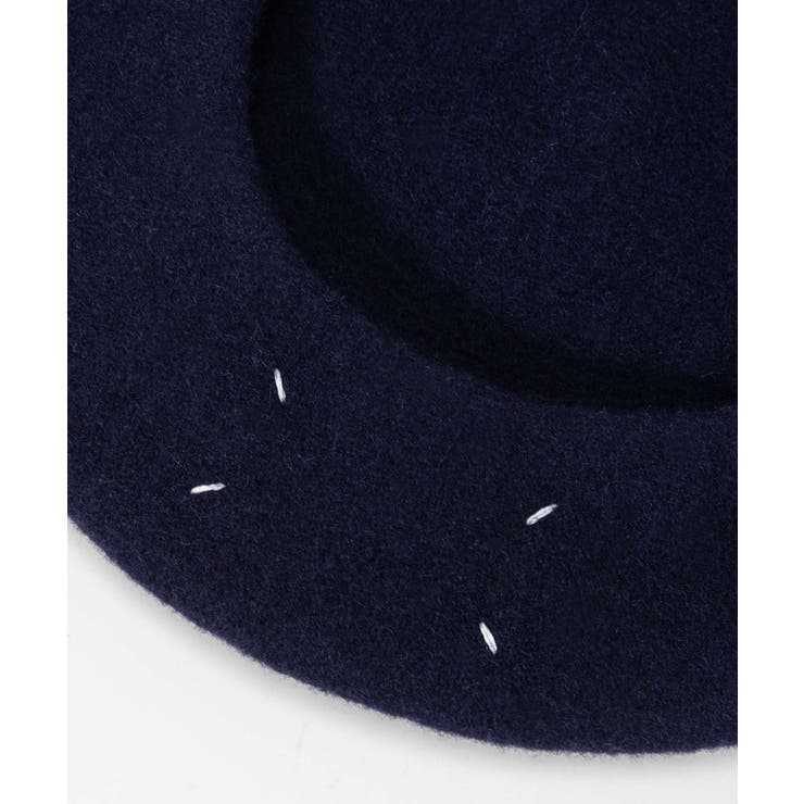 メゾンマルジェラMAISONMARGIELASI0TC0001S60384ベレー帽HEADWEARレディース帽子ヘビーウールベレーフェルト4ステッチブランドギフトブルーネイビーブラックS
