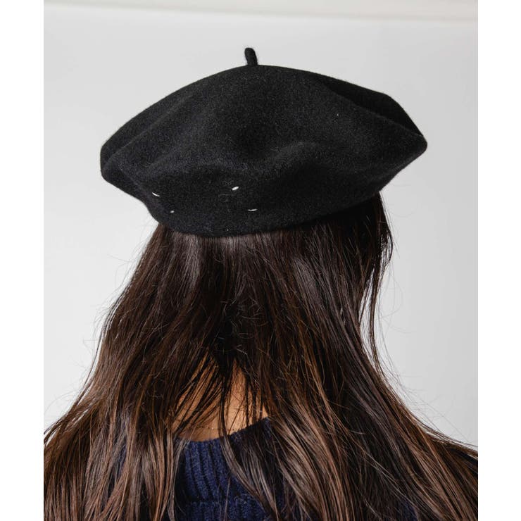 メゾンマルジェラMAISONMARGIELASI0TC0001S60384ベレー帽HEADWEARレディース帽子ヘビーウールベレーフェルト4ステッチブランドギフトブルーネイビーブラックS