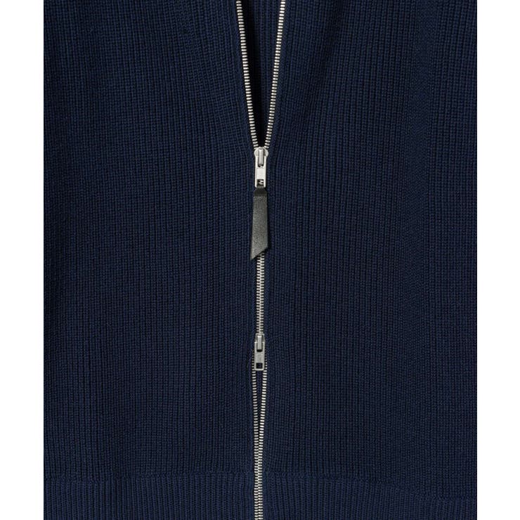 メゾンマルジェラMAISONMARGIELASI1HA0013S17781ニットPULLOVERメンズトップスジップアップカーディガンロングスリーブリブ編みゲージ74ステッチコットンウールウェア秋冬シンプルギフトプレゼントネイビーブラックXSSML