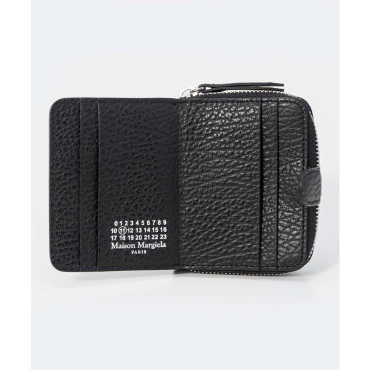 メゾンマルジェラMAISONMARGIELASA2UI0005P4745三つ折り財布メンズレディース財布ミニ財布小銭入れレザー本革ウォレットロゴ4ステッチプレゼントコンパクトギフトブランドお祝い記念ブラックWALLETCLIP3