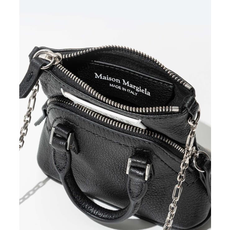 メゾンマルジェラMAISONMARGIELASB1WG0022P5348ショルダーバッグ5ACCLASSIQUEBABYメンズレディースバッグクラシックベイビークロスボディ肩掛け本革レザーチェーンネックストラップカジュアルプレゼントギフトお出掛けブランドおしゃれブラック