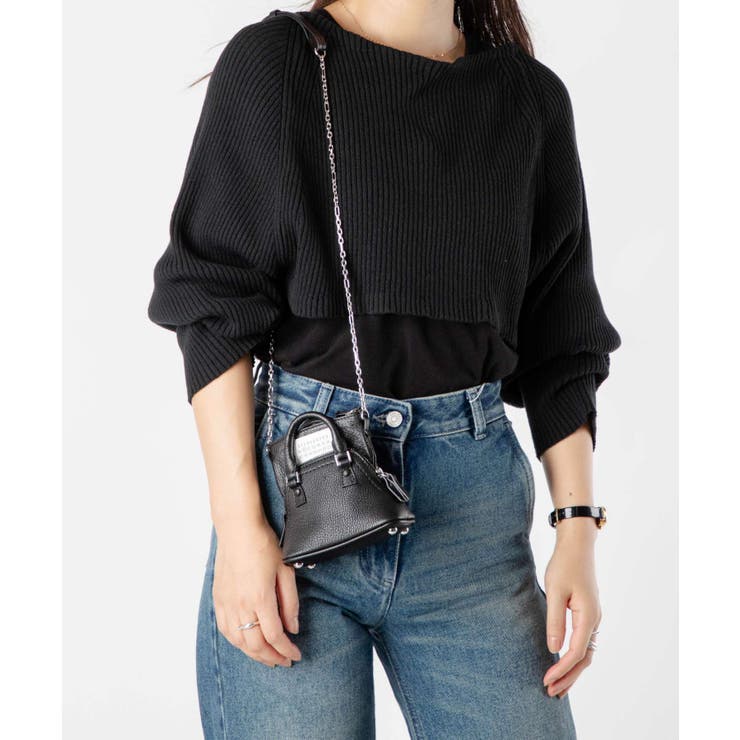 メゾンマルジェラMAISONMARGIELASB1WG0022P5348ショルダーバッグ5ACCLASSIQUEBABYメンズレディースバッグクラシックベイビークロスボディ肩掛け本革レザーチェーンネックストラップカジュアルプレゼントギフトお出掛けブランドおしゃれブラック