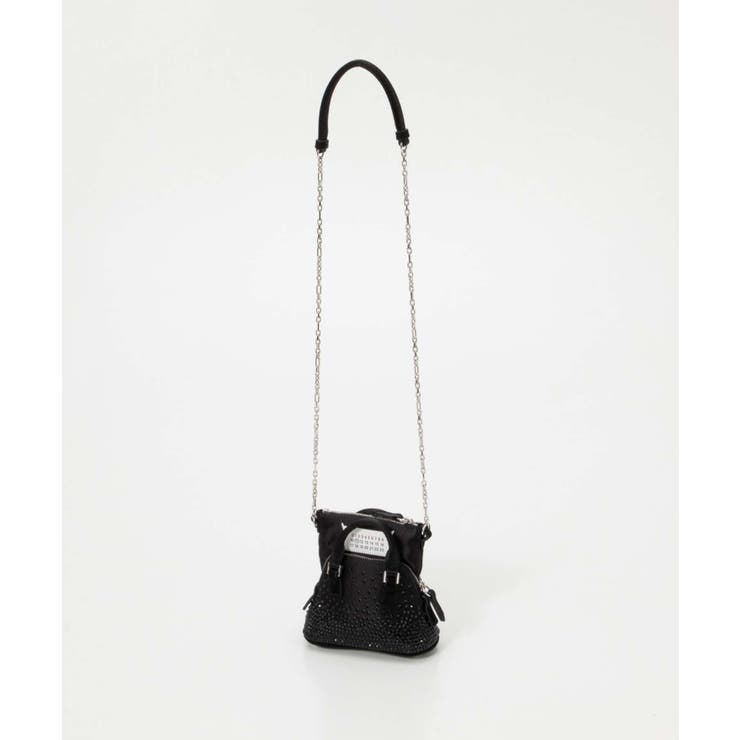 メゾンマルジェラMAISONMARGIELASB2WG0006P5601ショルダーバッグメンズレディースバッグハンドバッグファイブエーシークラシックベイビーチェーンバッグ肩掛けクロスボディカジュアルナンバーロゴプレゼントギフトブラック5ACCLASSIQUEBABY