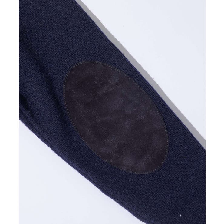 メゾンマルジェラMAISONMARGIELASI1GP0001S18064ニットSWEATERメンズトップス長袖エルボーパッチセータークルーネックロングスリーブリブ編み4ステッチ秋冬ネイビーXSSML