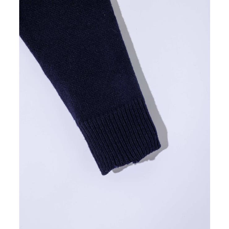 メゾンマルジェラMAISONMARGIELASI1GP0003S18064ニットSWEATERメンズトップス長袖エルボーパッチカーディガンVネックロングスリーブリブ編み4ステッチ秋冬ネイビーXSSML