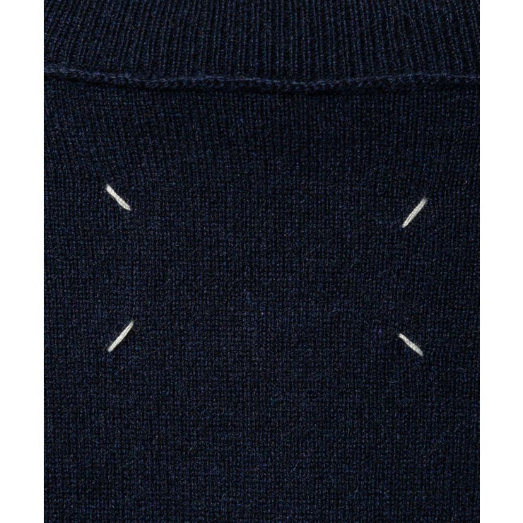 メゾンマルジェラMAISONMARGIELASI1HA0010S17783ニットPULLOVERメンズトップス長袖ハイネックジエコカシミアセーターロングスリーブリブ4ステッチタートルネックアウトサイドシーム秋冬ネイビーXSSML