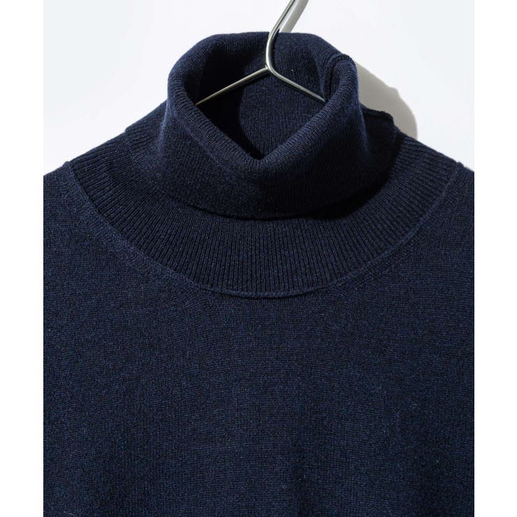 メゾンマルジェラMAISONMARGIELASI1HA0010S17783ニットPULLOVERメンズトップス長袖ハイネックジエコカシミアセーターロングスリーブリブ4ステッチタートルネックアウトサイドシーム秋冬ネイビーXSSML