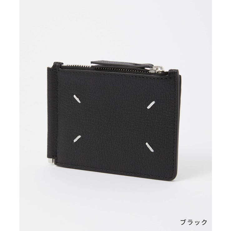 メゾンマルジェラMAISONMARGIELASA1UI0004P4806二つ折り財布メンズ財布ミニ財布小銭入れレザー本革ウォレットスリムロゴ4ステッチカードケースプレゼントコンパクトギフトブランドお祝い記念WALLETSLIM2PINCERミスティローズブラック