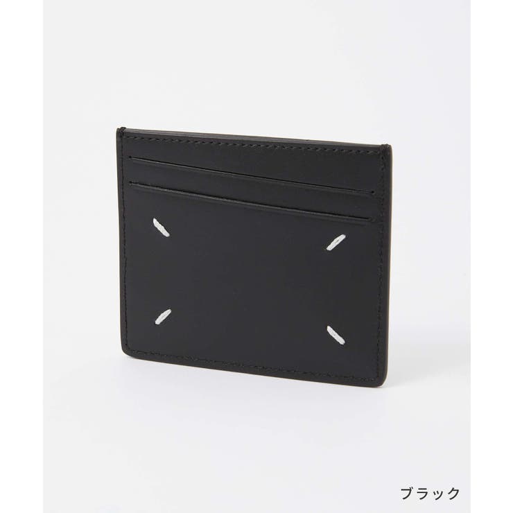 メゾンマルジェラMAISONMARGIELASA1VX0009P4745カードケースメンズカードホルダーレザービジネスパスケースロゴ4ステッチプレゼントお祝い通勤通学コンパクトギフトCARDHOLDERSLIM6CCホワイトブラック