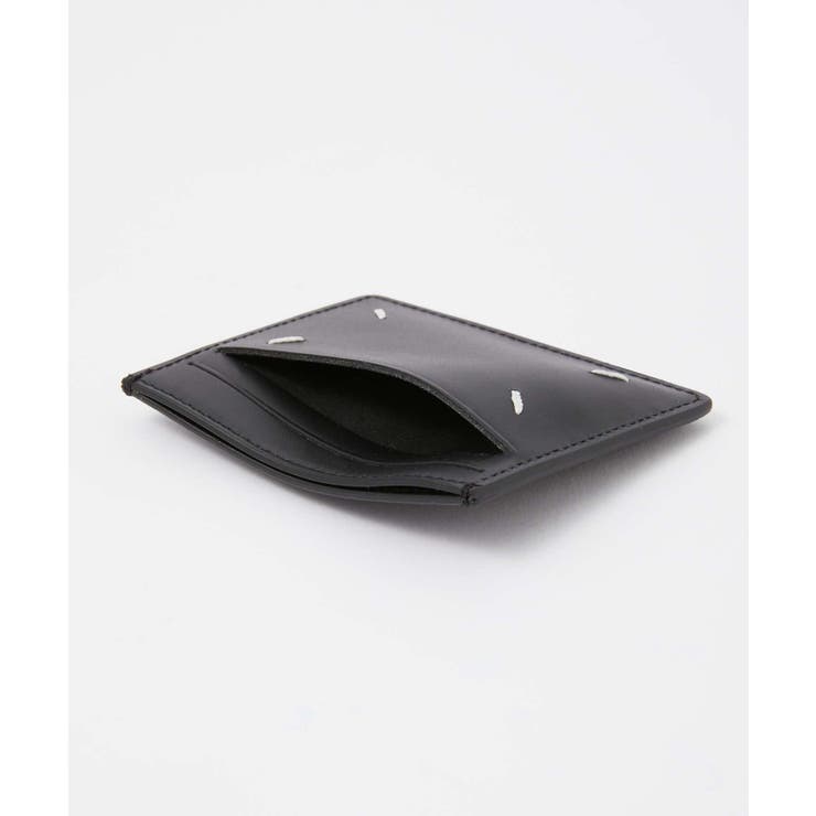 メゾンマルジェラMAISONMARGIELASA1VX0009P4745カードケースメンズカードホルダーレザービジネスパスケースロゴ4ステッチプレゼントお祝い通勤通学コンパクトギフトCARDHOLDERSLIM6CCホワイトブラック