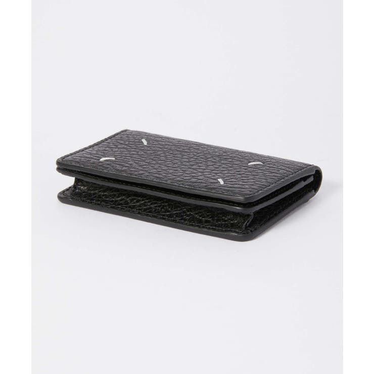 メゾンマルジェラMAISONMARGIELASA3VX0008P4455カードケースレディース4ステッチカードホルダーレザービジネスパスケースブランドロゴプレゼントお祝い通勤通学コンパクトギフト誕生日CARDHOLDERCLIP2ブラック