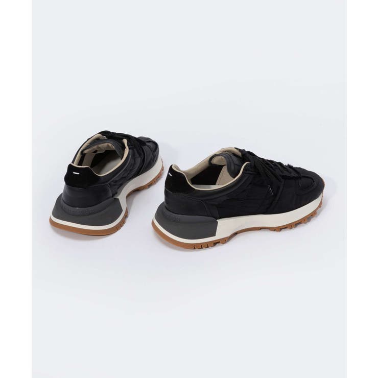 メゾンマルジェラMAISONMARGIELAS37WS0575P4341スニーカーメンズシューズランナーエボリューション50-50ローカットナンバーロゴナイロンレザーカジュアルブランドRunnerEvolution靴ホワイトブラック24.0～29.5cm