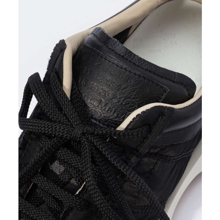 メゾンマルジェラMAISONMARGIELAS37WS0575P4341スニーカーメンズシューズランナーエボリューション50-50ローカットナンバーロゴナイロンレザーカジュアルブランドRunnerEvolution靴ホワイトブラック24.0～29.5cm