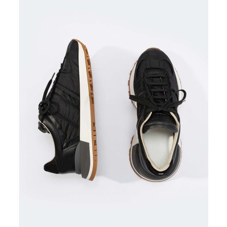メゾンマルジェラMAISONMARGIELAS37WS0575P4341スニーカーメンズシューズランナーエボリューション50-50ローカットナンバーロゴナイロンレザーカジュアルブランドRunnerEvolution靴ホワイトブラック24.0～29.5cm