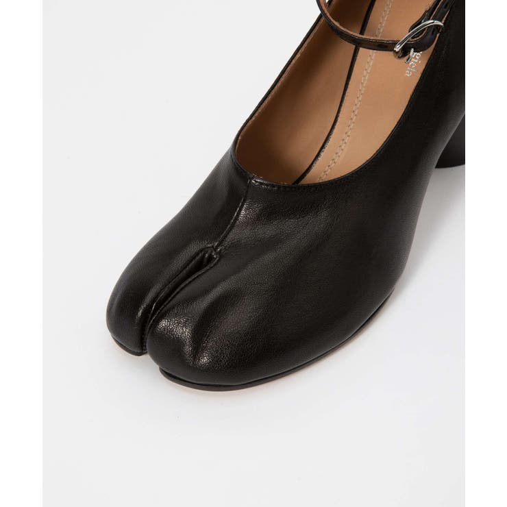 メゾンマルジェラMAISONMARGIELAS34WL0021P3753パンプスTABIPUMPSレディースシューズタビ革靴レザーハイヒールカジュアルビジネス足袋通勤アンクルストラップブランドプレゼントギフトT8013ブラック22.0～26.5cm