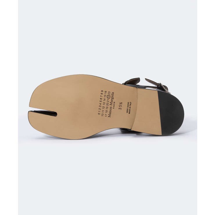 メゾンマルジェラMAISONMARGIELAS58WP0249P3292サンダルTABISANDALSレディースシューズタビパンプスロゴレザーフラットラバーシンプル足袋ミュール靴カジュアルブランドブラック21.5～26.0cm