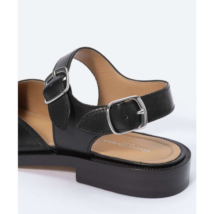 メゾンマルジェラMAISONMARGIELAS58WP0249P3292サンダルTABISANDALSレディースシューズタビパンプスロゴレザーフラットラバーシンプル足袋ミュール靴カジュアルブランドブラック21.5～26.0cm