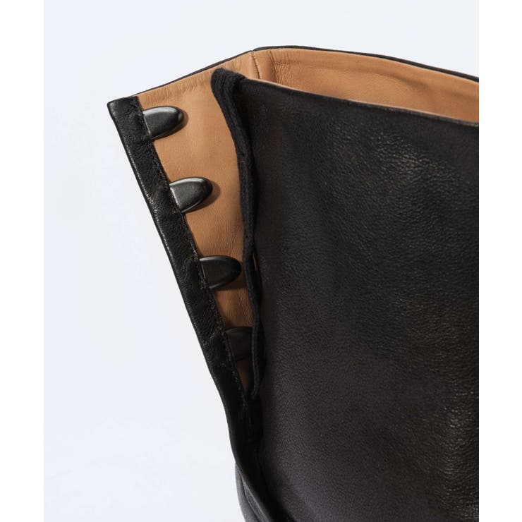 メゾンマルジェラMAISONMARGIELAS58WU0273P3753ブーツTABIBOOTSH30レディースシューズ足袋ブーツタビレザーブランドロゴショートブーツ靴T8013ブラック26.0～26.5cm