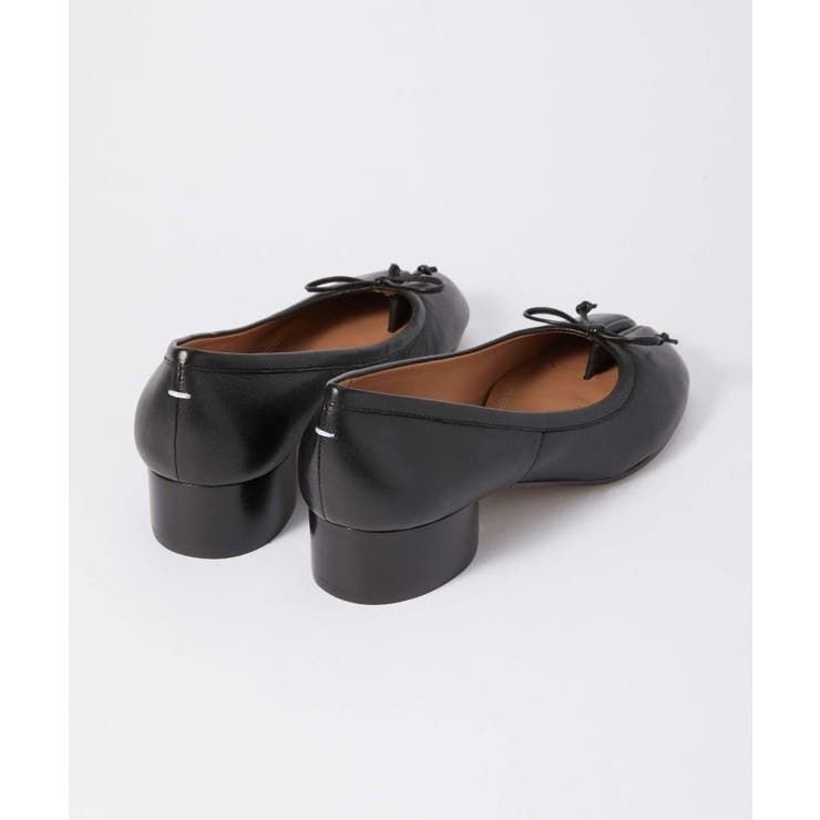 メゾンマルジェラMAISONMARGIELAS58WZ0044P3753パンプスレディースシューズタビバレリーナ革靴レザーカジュアルビジネス足袋Tabi通勤バレエシューズオフィスブランドプレゼントギフトT8013BALLERINATABIH30ブラック22.0～27.5cm