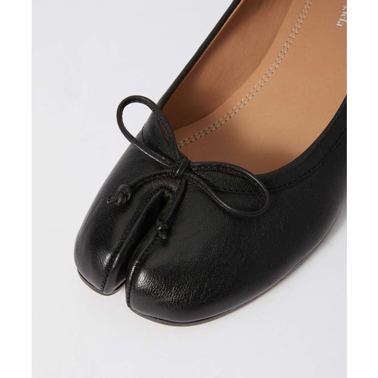 メゾンマルジェラMAISONMARGIELAS58WZ0044P3753パンプスレディースシューズタビバレリーナ革靴レザーカジュアルビジネス足袋Tabi通勤バレエシューズオフィスブランドプレゼントギフトT8013BALLERINATABIH30ブラック22.0～27.5cm