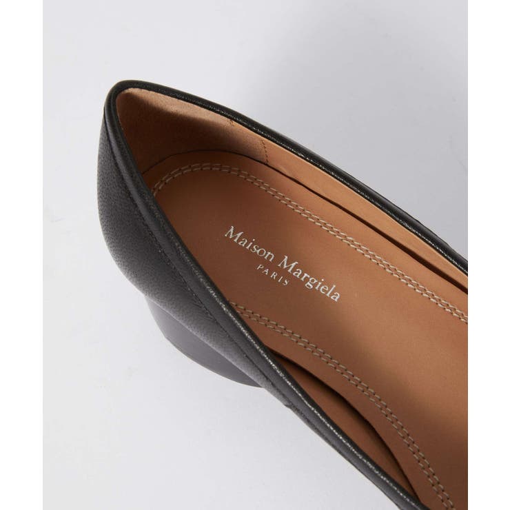 メゾンマルジェラMAISONMARGIELAS58WZ0044P3753パンプスレディースシューズタビバレリーナ革靴レザーカジュアルビジネス足袋Tabi通勤バレエシューズオフィスブランドプレゼントギフトT8013BALLERINATABIH30ブラック22.0～27.5cm