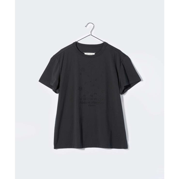 メゾンマルジェラMAISONMARGIELAS50GC0684S22816Tシャツメンズトップス半袖カットソーロゴTナンバリングクルーネックカジュアルシンプル春夏コットン綿チャコールXSSML