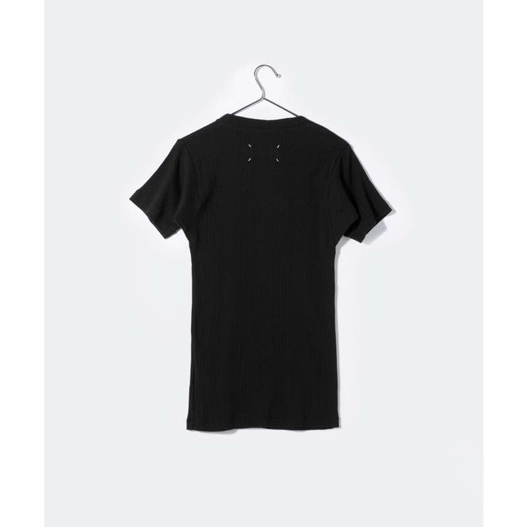 メゾンマルジェラMAISONMARGIELAS50GC0688S24430Tシャツメンズトップス半袖カットソークルーネックカジュアルシンプル春夏コットン綿T-SHIRTエクリュブラックXSSMLXL