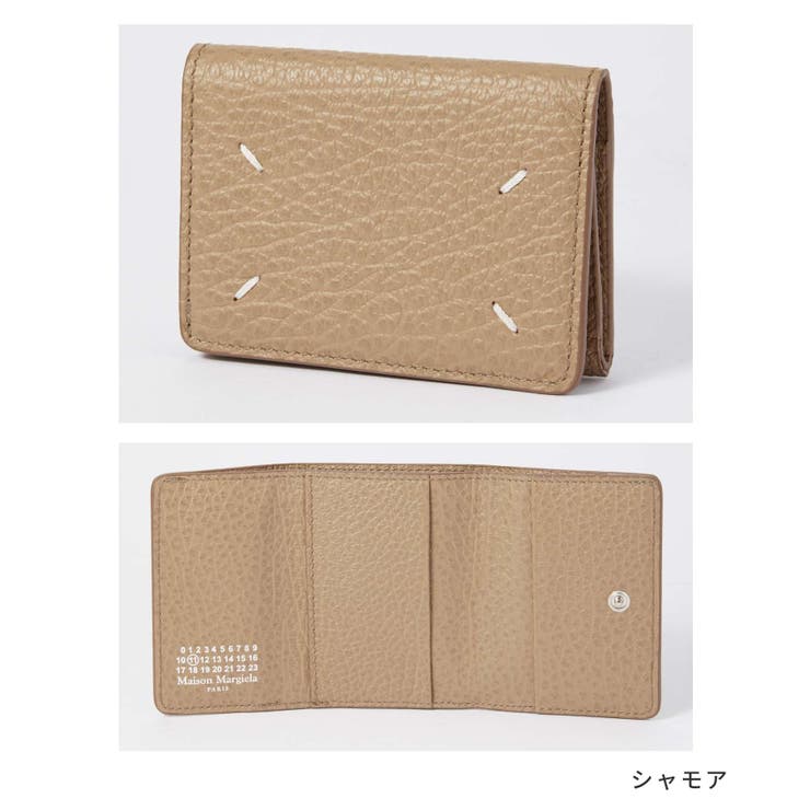 Maison Margiela 二つ折り財布 オイルワックス レザー Maison Margiela メゾンマルジェラ 二つ折り財布 オイルワックス
