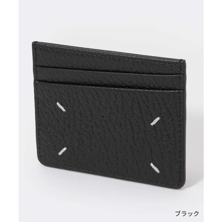 メゾンマルジェラMAISONMARGIELASA1VX0006P4455カードケースレディース4ステッチカードホルダーレザービジネスパスケースブランドロゴプレゼントお祝い通勤通学コンパクトギフト誕生日CARDHOLDERSLIM6CCブラック