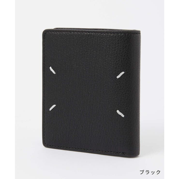 メゾンマルジェラMAISONMARGIELASA1UI0009P4806二つ折り財布メンズレディース財布ミニ財布フリップフラップミディアム小銭入れレザー本革ウォレットスリムロゴ4ステッチカードケーコンパクトギフトお祝い記念WALLETFLIPFLAPMEDIUMブラック