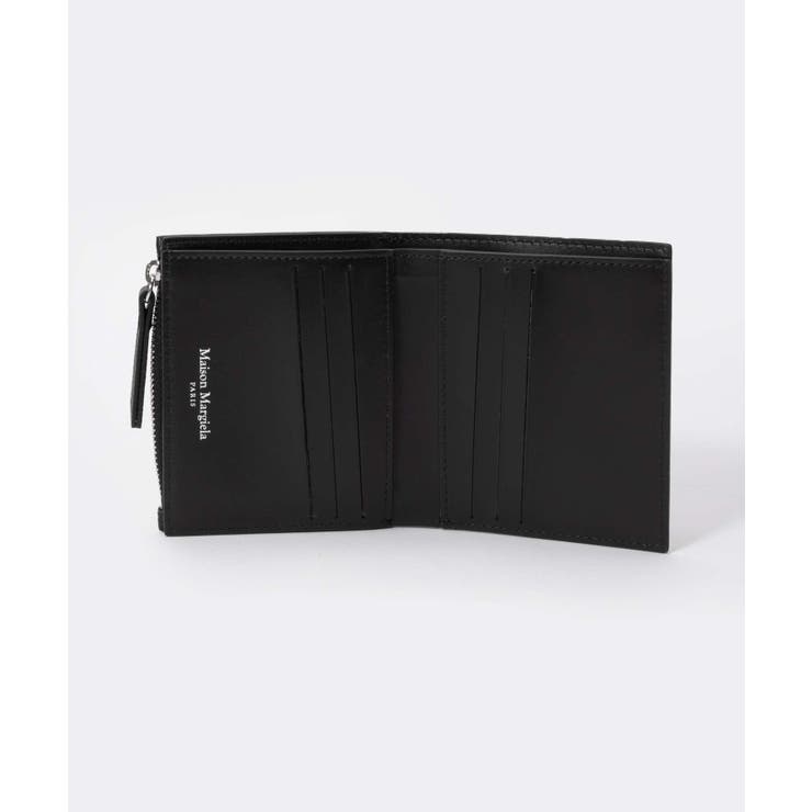 メゾンマルジェラMAISONMARGIELASA1UI0020P4745二つ折り財布レディース財布フリップフラップウォレットミニ財布小銭入れレザー本革ロゴ4ステッチカードケースプレゼントコンパクトギフトブランドお祝い記念WALLETFLIPFLAPSMALLブラック