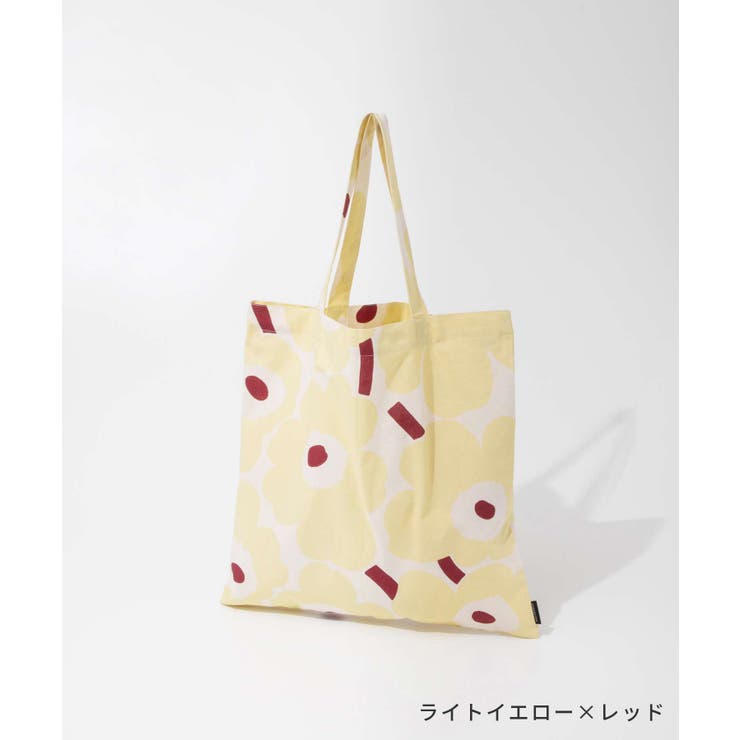 マリメッコMarimekko072557トートバッグレディースバッグピエニウニッコお出かけ通勤通学肩掛け折りたたみサブバッグ旅行軽量プレゼントお祝い記念ギフトPieniUnikkobagブラウン×ブルー