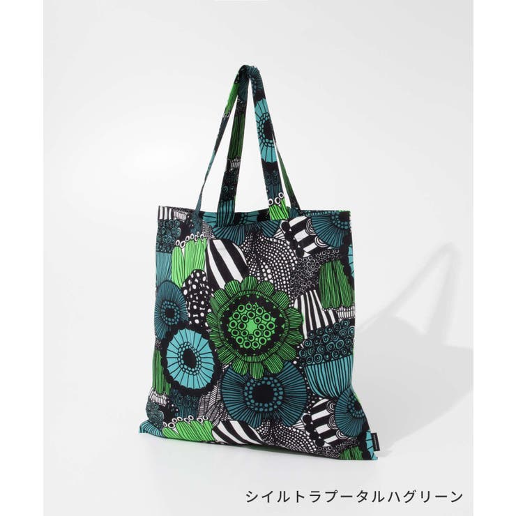 マリメッコMarimekko072557トートバッグレディースバッグピエニウニッコお出かけ通勤通学肩掛け折りたたみサブバッグ旅行軽量プレゼントお祝い記念ギフトPieniUnikkobagブラウン×ブルー