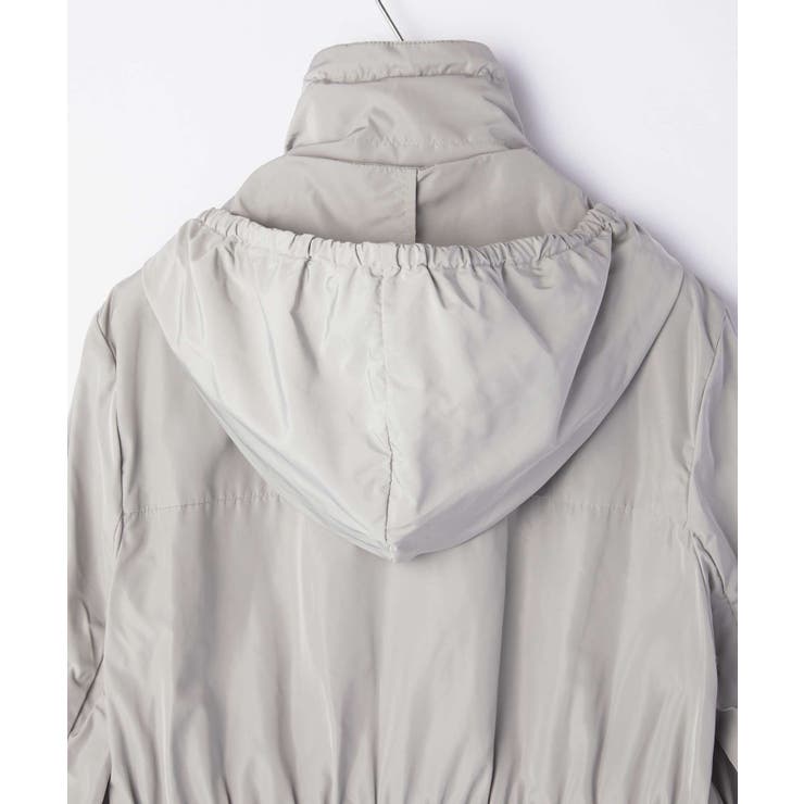 モンクレールMONCLER1C70900C0276コートレディースアウターMALACHITEマラカイトジャケットスプリングコートフード91Hフーテッドジップアップライトグレー345