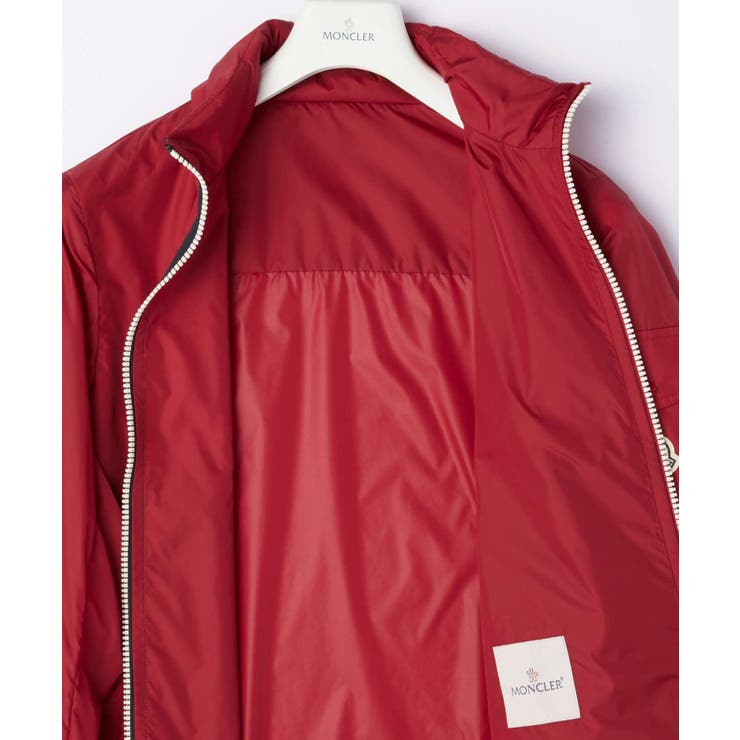 モンクレールMONCLER1A7320068352ジャケットメンズアウターKERALLEナイロンブルゾンジップアップスプリングコート455フード内蔵レッド1234