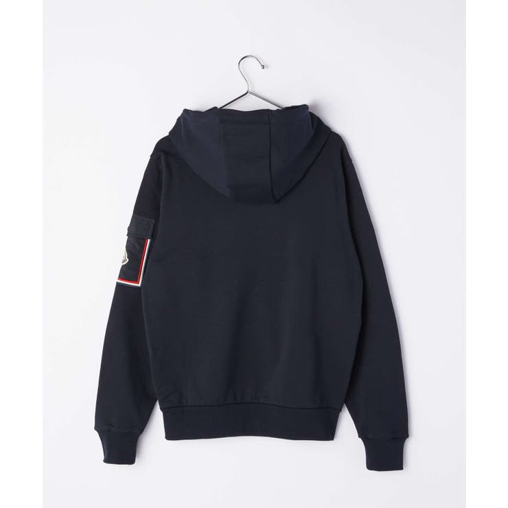 モンクレールMONCLER8G00020809KRパーカーメンズトップスフーディースウェットコットンナイロンロゴアイコンジップアップ778ネイビーSMLXLXXL