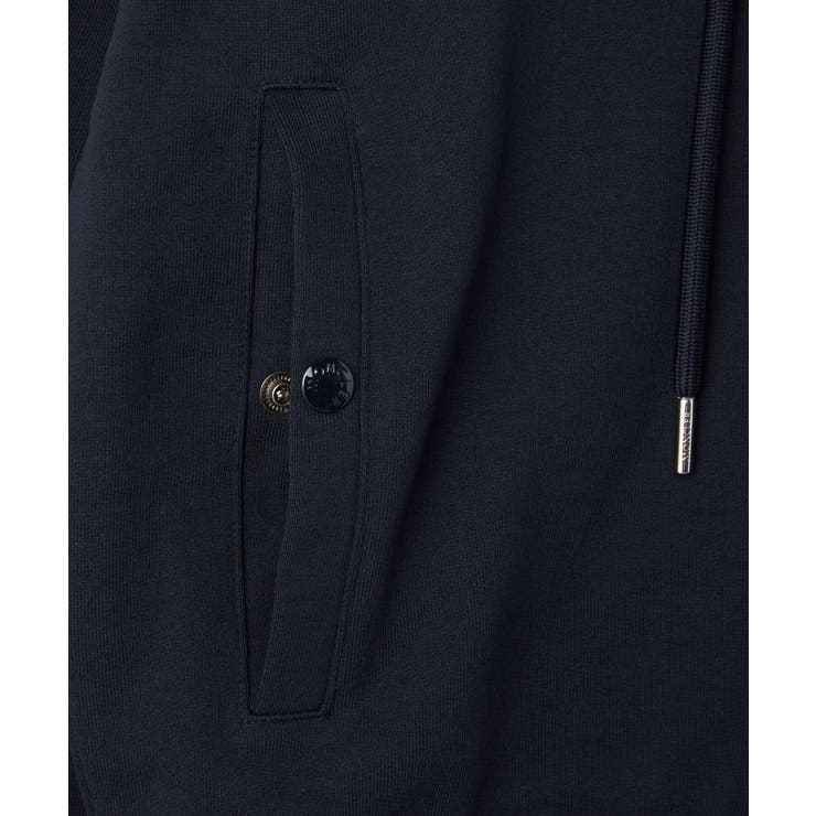 モンクレールMONCLER8G00020809KRパーカーメンズトップスフーディースウェットコットンナイロンロゴアイコンジップアップ778ネイビーSMLXLXXL